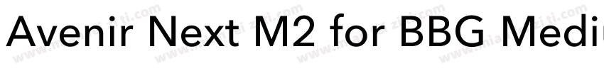 Avenir Next M2 for BBG Medium字体转换